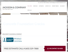 Tablet Screenshot of jcofoundationrepair.com